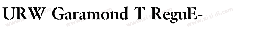 URW Garamond T ReguE字体转换